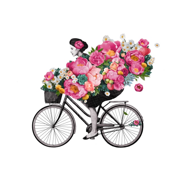 Floral Bicycle by LauraGraves