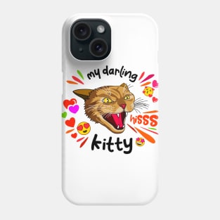 Valentine Day Angry Cat Phone Case