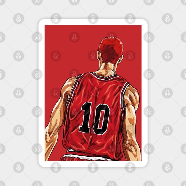 Slam Dunk Hanamichi Sakuragi vector Magnet by syanart