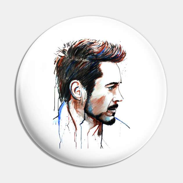 Robert Downey Jr There Is No Guide To Life Tony Stark Pin