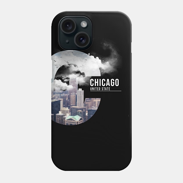 CHICAGO TYPO Phone Case by Trangle Imagi