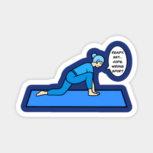 Yoga low lunge pose Magnet