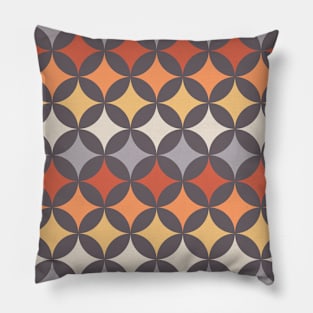 Geometric Pattern: Circle Nested: Sunset Pillow