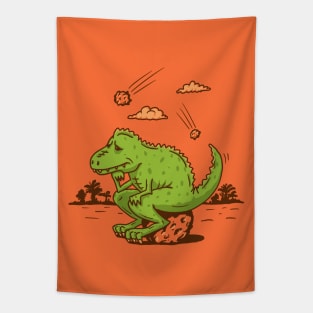 DINOSAUR THINKER Tapestry