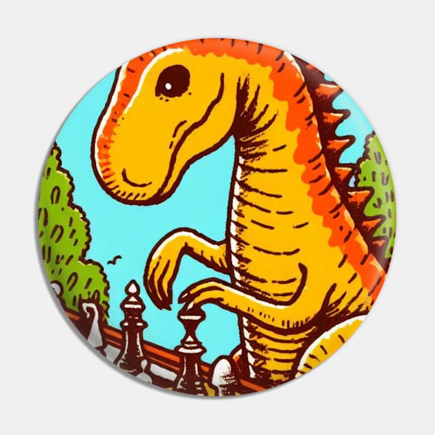 Dinosaur Checkmate Pin by Shawn's Domain