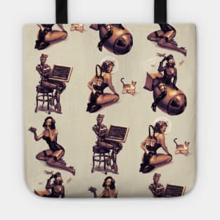 Pin-ups of the Apocalypse (Texture) Tote