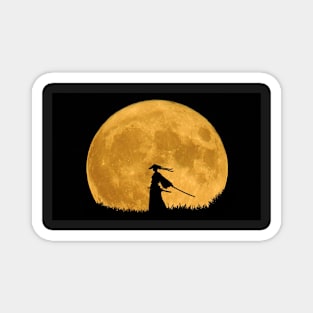 Samurai at night Magnet