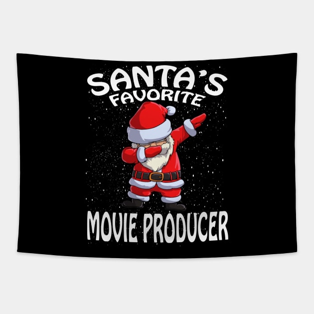 Santas Favorite Movie Producer Christmas Tapestry by intelus