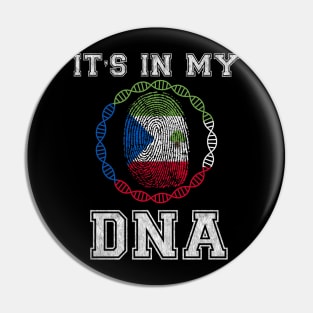 Equatorial Guinea  It's In My DNA - Gift for Equatorial Guinean From Equatorial Guinea Pin