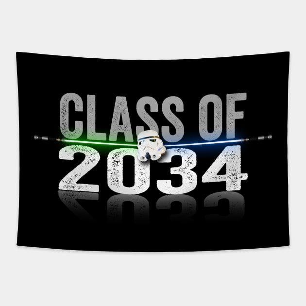 Class of 2034 Tapestry by Horisondesignz