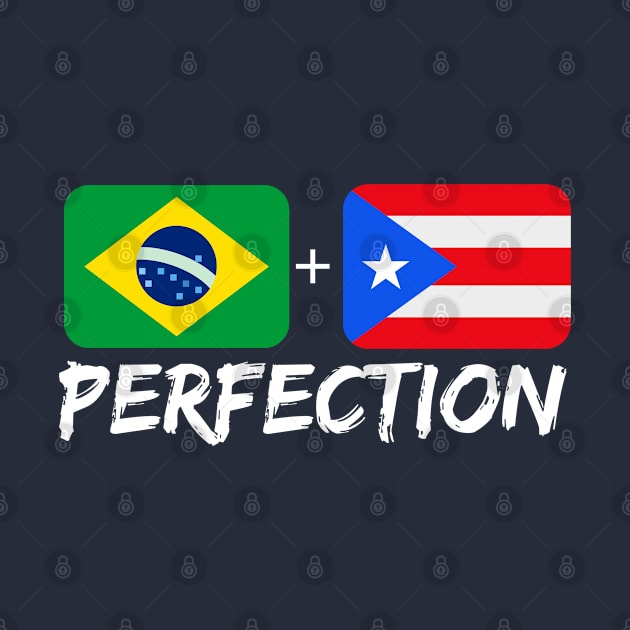 Brazilian Plus Puerto Rican Perfection Heritage Gift by Just Rep It!!