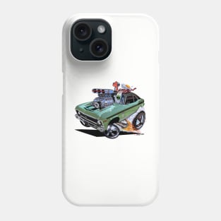 SUPER Nova green muscle car1970 Nova SS Phone Case