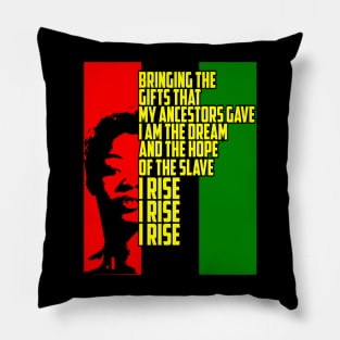 I Rise poem by Maya Angelou Pillow