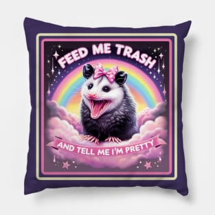 Pretty Trash Opossum Pillow