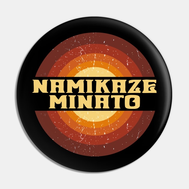 Vintage Proud Name Minato Anime Gifts Circle Pin by Amir Dorsman Tribal