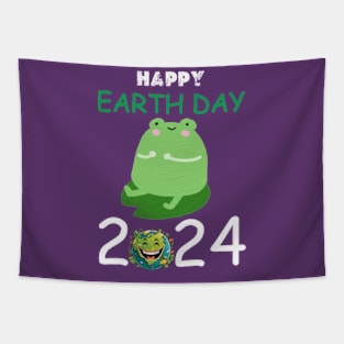 happy earth day 2024 gift april 22 Cute Teacher  Lover Rainbow Tapestry