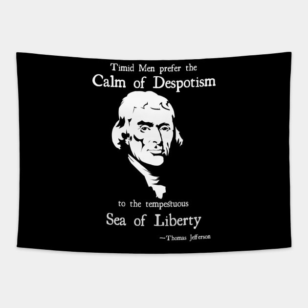 Thomas Jefferson Sea of Liberty Tapestry by TidesOfLiberty