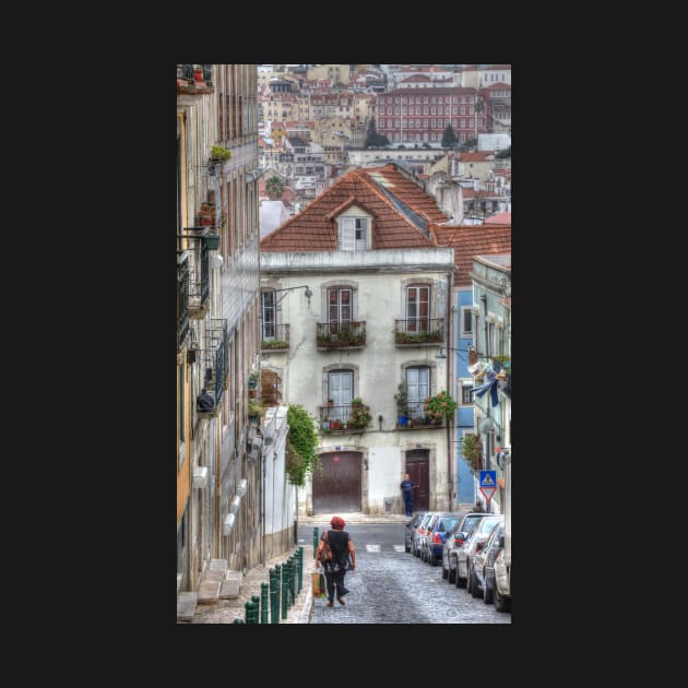 Houses in Bairro Mouraria, Lisbon, Portugal by Kruegerfoto