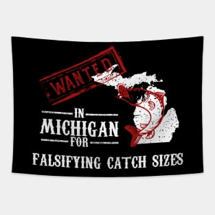 Michigan Fishing Lover Tapestry