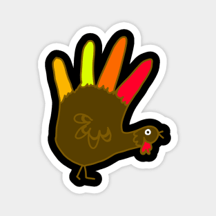 Genuine Hand Turkey Design Magnet