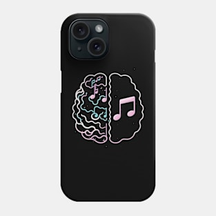 Musician Brain With Music Notes Phone Case