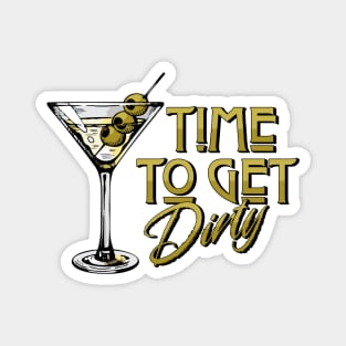 Retro-look Dirty Martini Fun Magnet