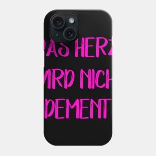 Das Herz wird nicht dement I Krankenschwester Pflegerin Phone Case