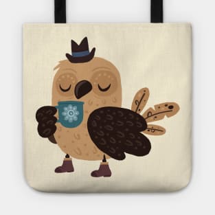 Even Mr Owl Needs A Cup Of Coffee Sometimes Tote