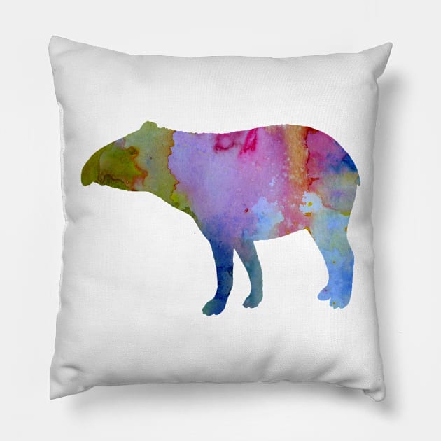 Tapir Pillow by BittenByErmines