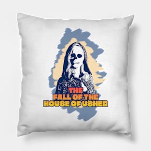 The Fall of the House of Usher Carla Gugino skull mask Pillow