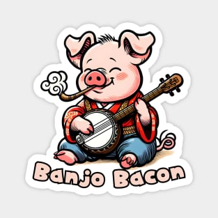 Banjo pig Magnet