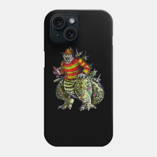 Dream Lizard! Horror Art MASHUP! Phone Case