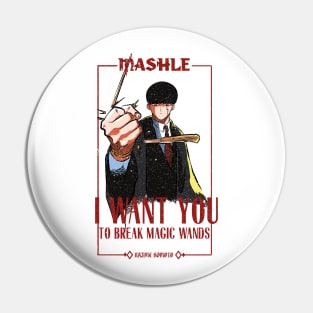 MASHLE: MAGIC AND MUSCLES (I WANT YOU) WHITE (GRUNGE STYLE) Pin