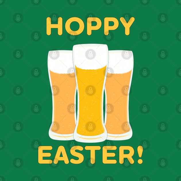 Hoppy Easter! Funny Drinking Design with Beer by skauff