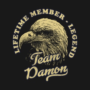 Damon Name - Lifetime Member Legend - Eagle T-Shirt