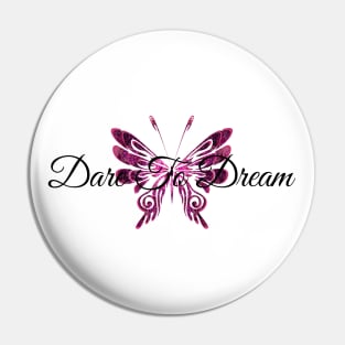 Dare to Dream Mandala Butterfly Pin