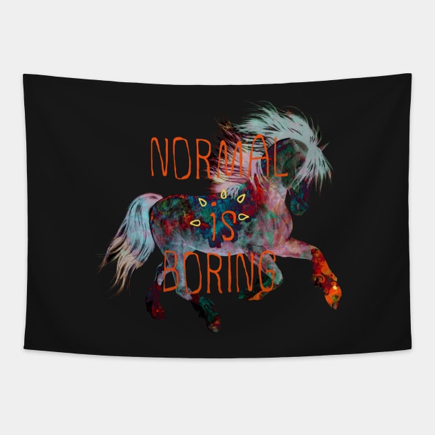 Normal is Boring Tapestry by north10creations