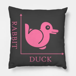 Duck Rabbit Illusion Pillow