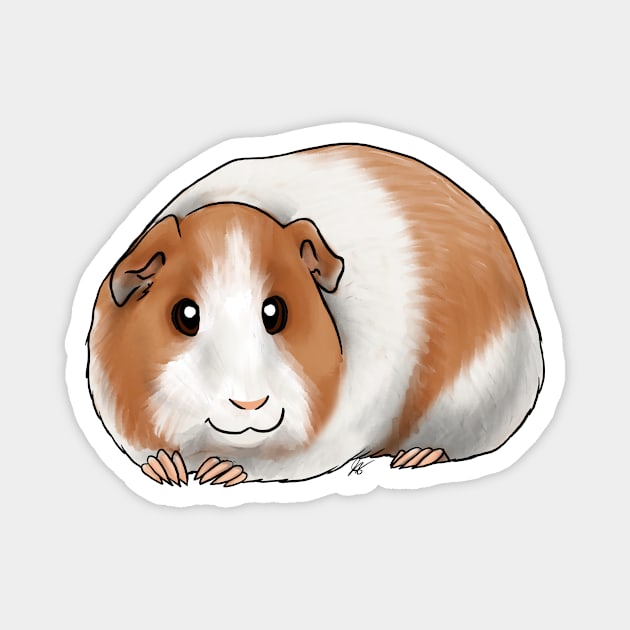 Small Mammal - American Guinea Pig - Dutch Magnet by Jen's Dogs Custom Gifts and Designs