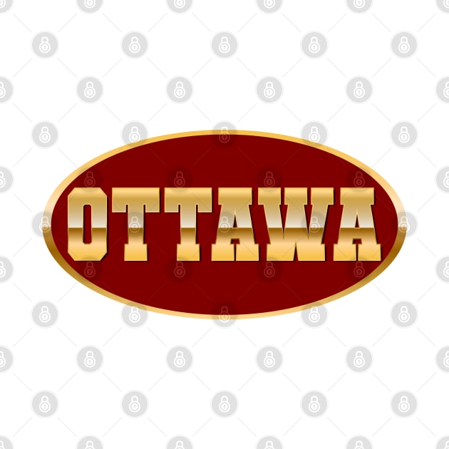 Gold Ottawa by T-Shirts Zone