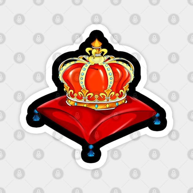 Royalcore royal crown Magnet by Modern Medieval Design