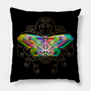 Psychodelic moth Pillow