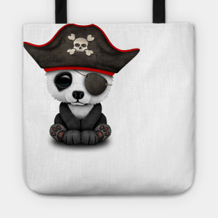 Cute Baby Panda Pirate Tote