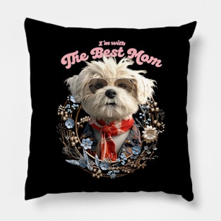 Best Dog Mom 1 Pillow