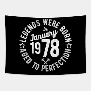 Legends Were Born in January 1978 Tapestry