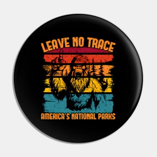 Leave No Trace America National Parks Big Foot Pin