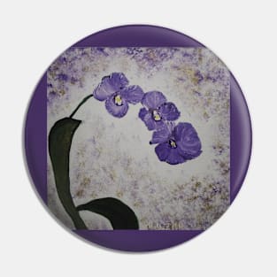 Orchids on a Stem Pin