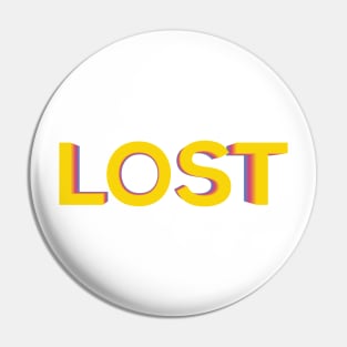 LOST (text) Pin