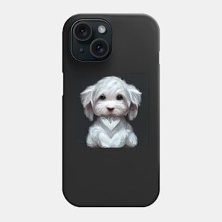 maltese, dog, puppy, lovely, I love animals Phone Case