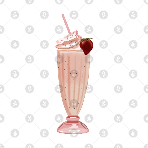 Strawberry milkshake by Comfylana